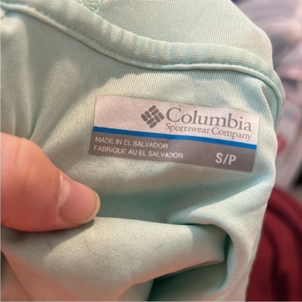 Columbia mint green Omni-wick hooded long sleeve - Picture 3 of 3